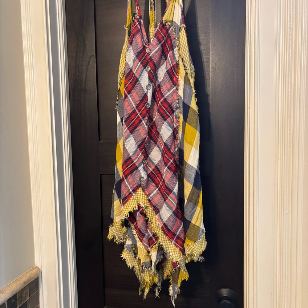 POL Multicolor Plaid Sleeveless Top